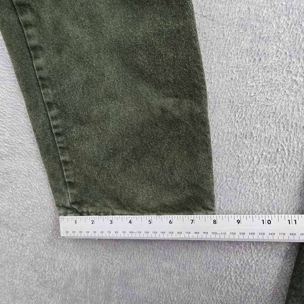 VINTAGE Levi's 501 x Earthling VIP Student Men Jeans 32X30 Green 90s USA READ